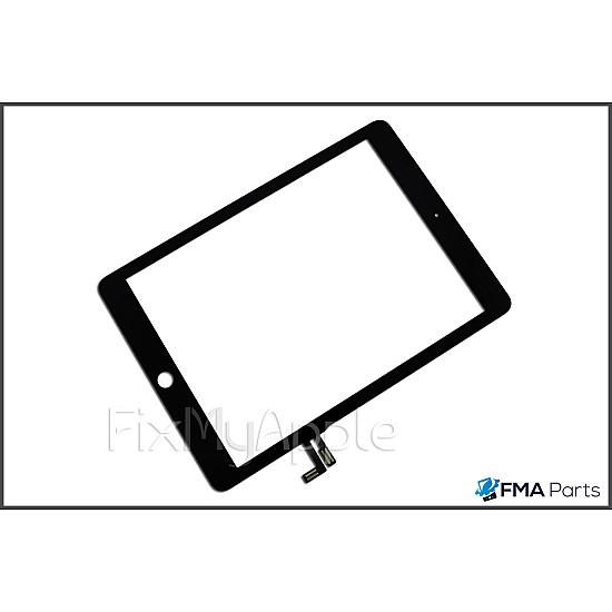 Glass Touch Screen Digitizer - Black (With Adhesive) for iPad Air / iPad 5 (2017)